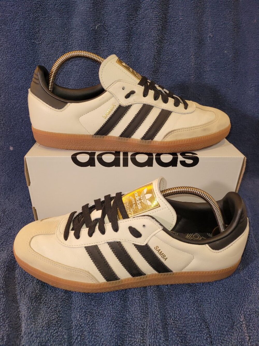 Adidas Samba Women's Size 11 OG Cream Black Tan Gum Sneakers ID0478 (#2220)